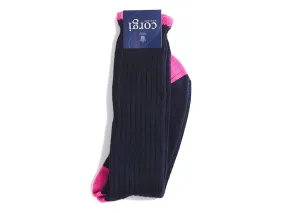 Classic Soft Cotton Socks Navy