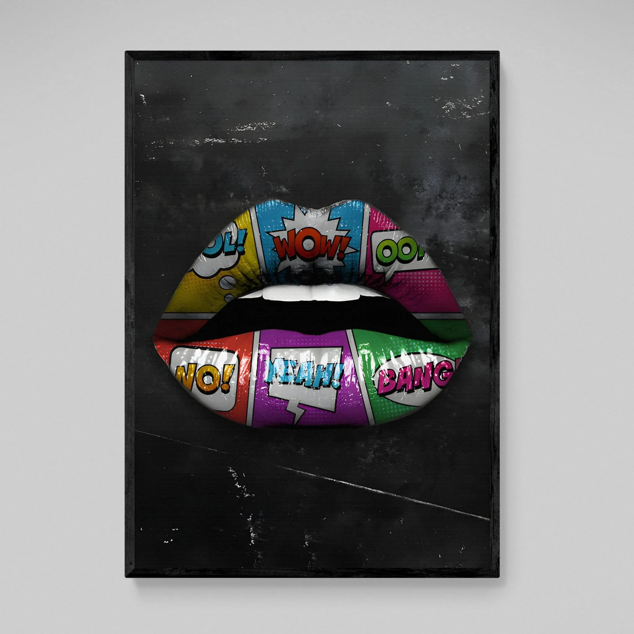 Comic Lips Wall Art