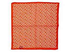 Cotton Pocket Square Polka Dot Red & White