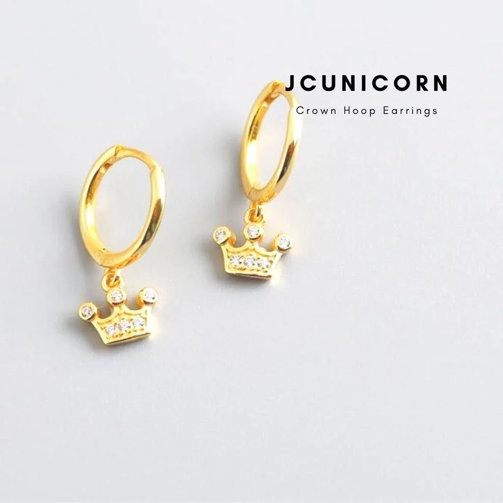 Crown Drop Earrings