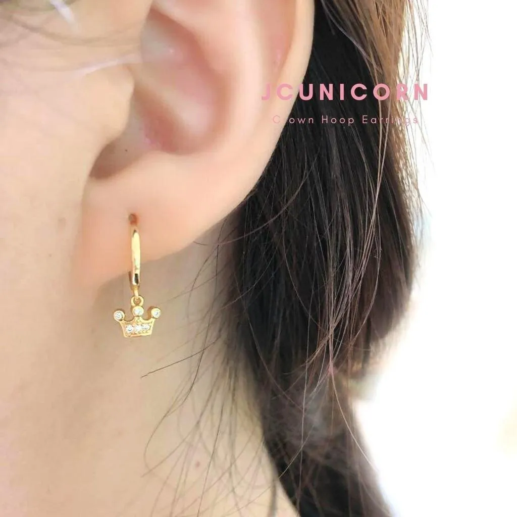 Crown Drop Earrings