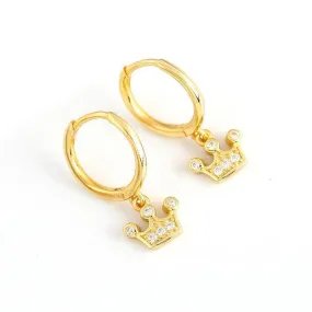 Crown Drop Earrings