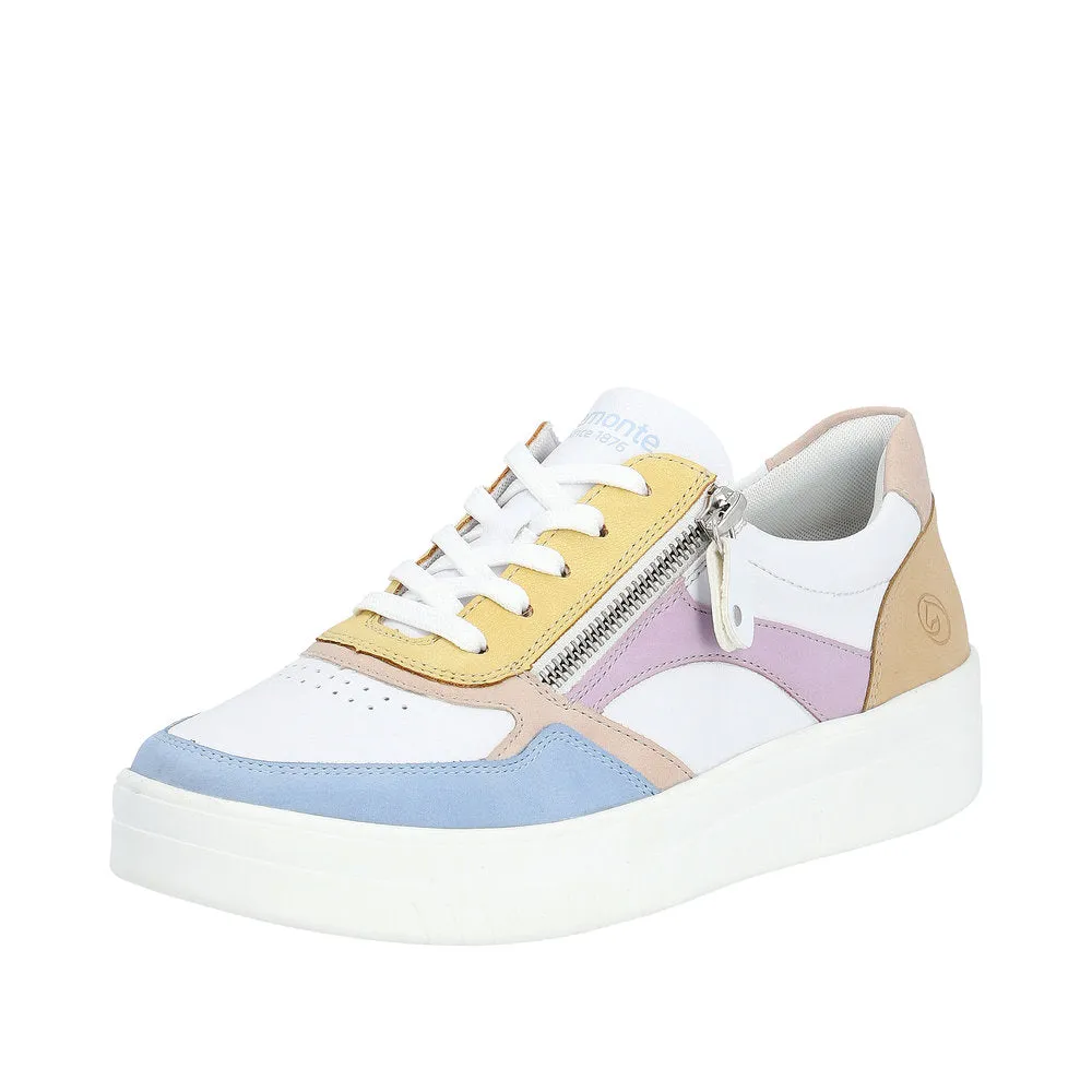 D0J01-83 White Combi Pastel Sneaker