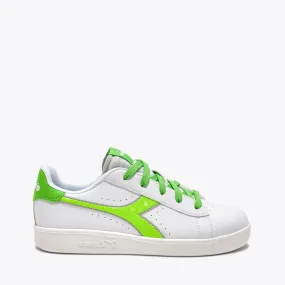 DIADORA SNEAKERS GAME P VIRTUAL GS BIANCO-VERDE FLASH