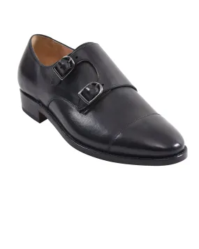 Double Monk Strap Black