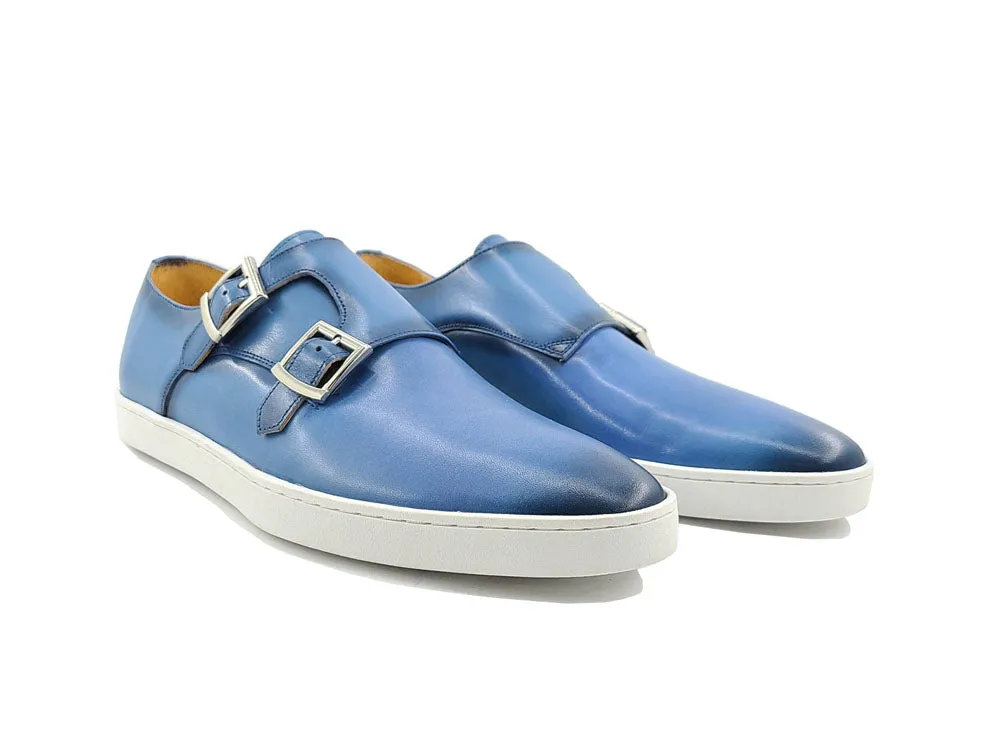 Double Monk Strap Leather Sneaker