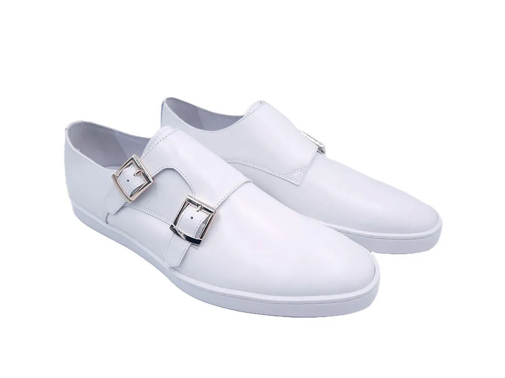 Double Monk Strap Leather Sneaker