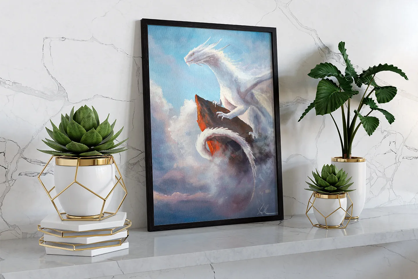 Dragon in Clouds - Print