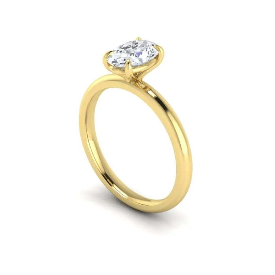 Eagle Claw Oval Engagement Ring