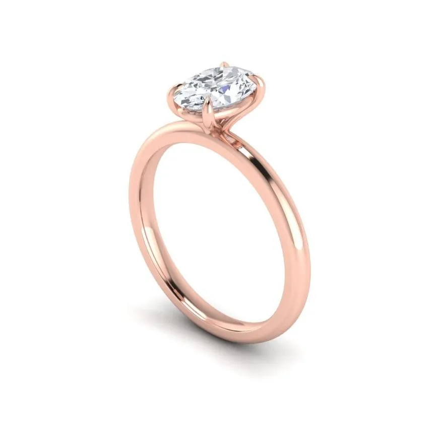 Eagle Claw Oval Engagement Ring