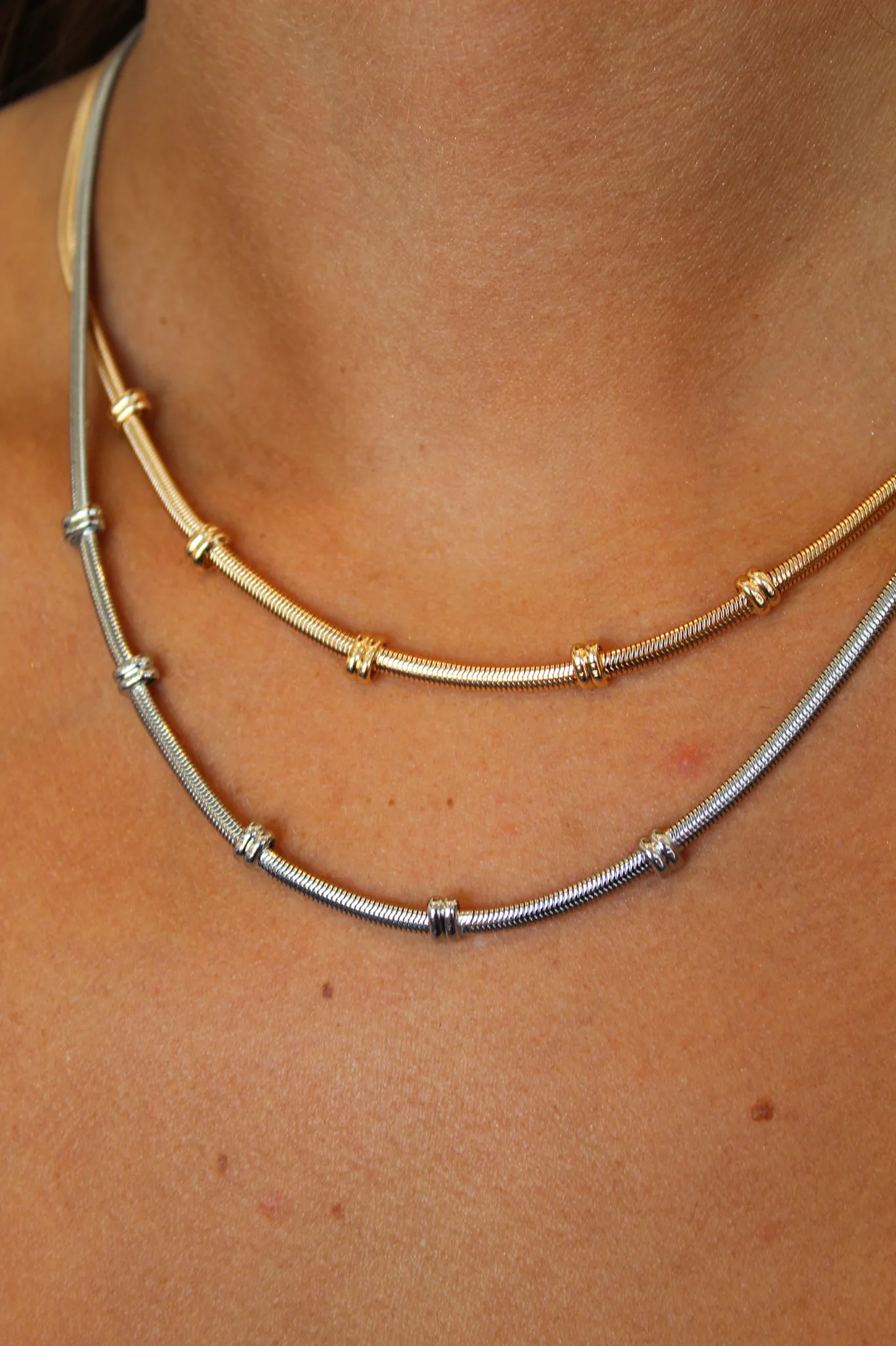 Elongated Snake Chain-Gold