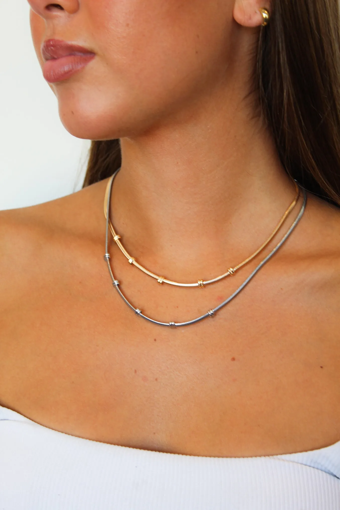 Elongated Snake Chain-Gold