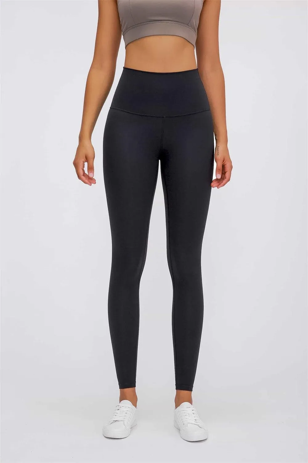 Feel Like Skin Elastic Waistband Yoga Leggings