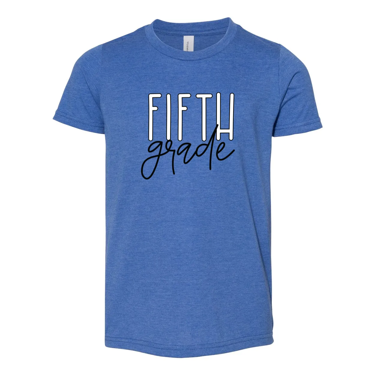 Fifth Grade YOUTH Block Script Soft Tee