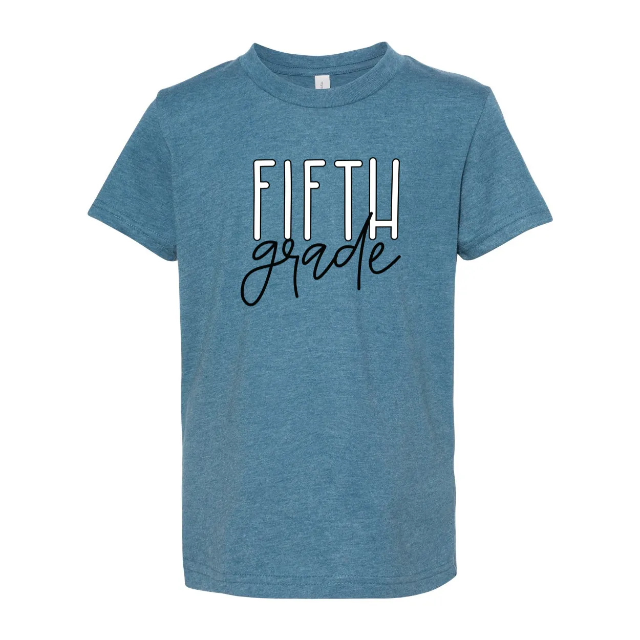 Fifth Grade YOUTH Block Script Soft Tee