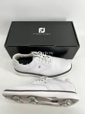 Footjoy Myjoys Traditions Series Golf Shoes White 10 Medium M