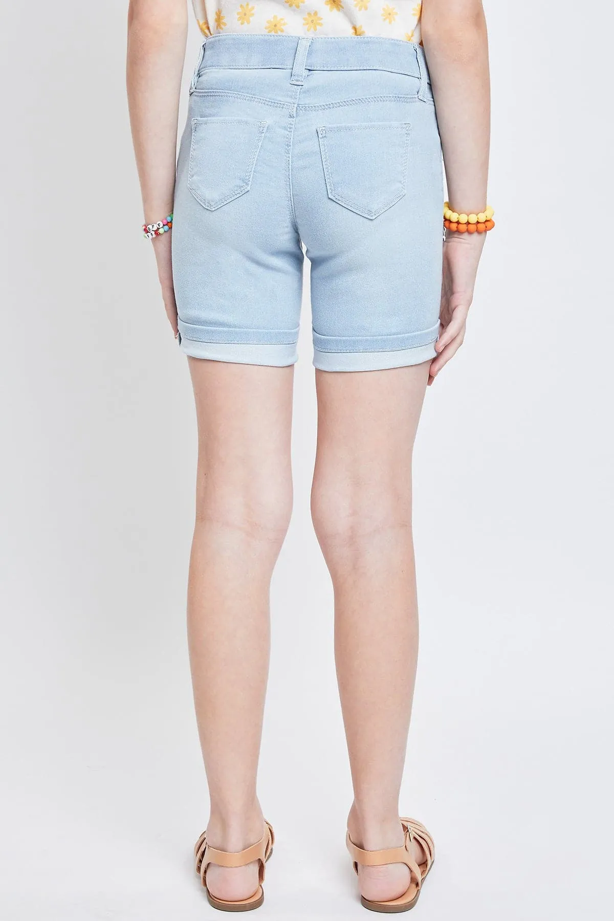 Girls Essential Cuffed Pull On Bermuda Shorts