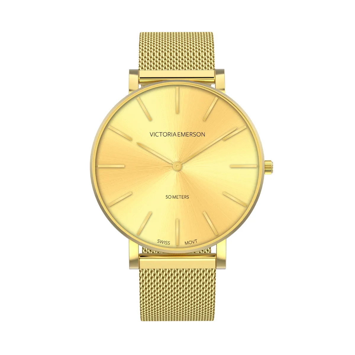 Gold Sunburst Watch