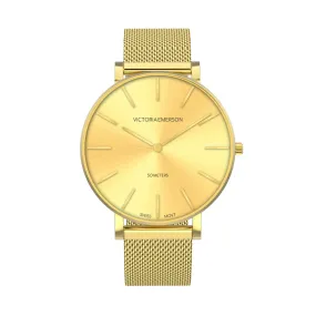 Gold Sunburst Watch