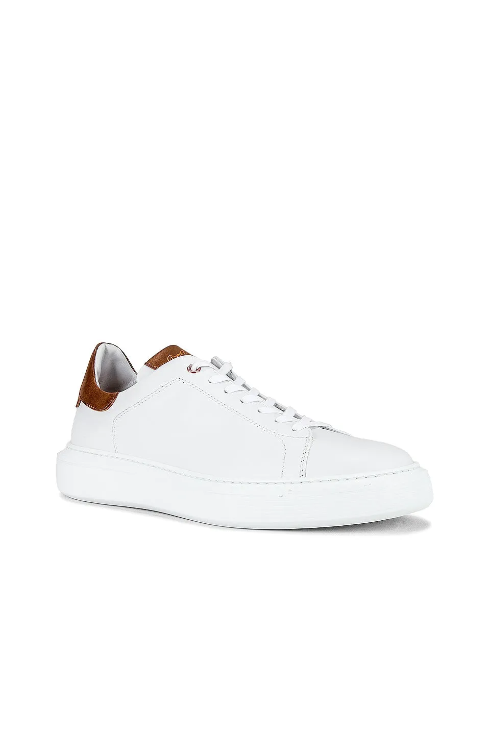 Good Man Brand New Classic Legend London Sneakers in White & Dark Vachetta