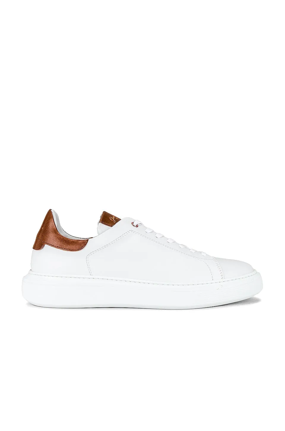 Good Man Brand New Classic Legend London Sneakers in White & Dark Vachetta