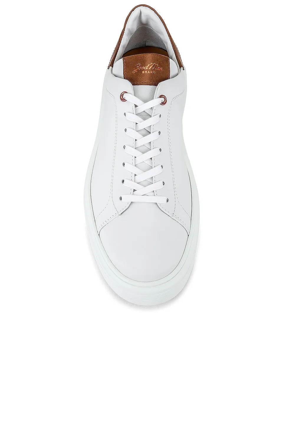 Good Man Brand New Classic Legend London Sneakers in White & Dark Vachetta