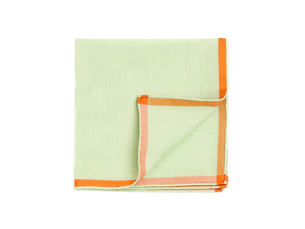 Green-Orange Amalfi Pocket Square