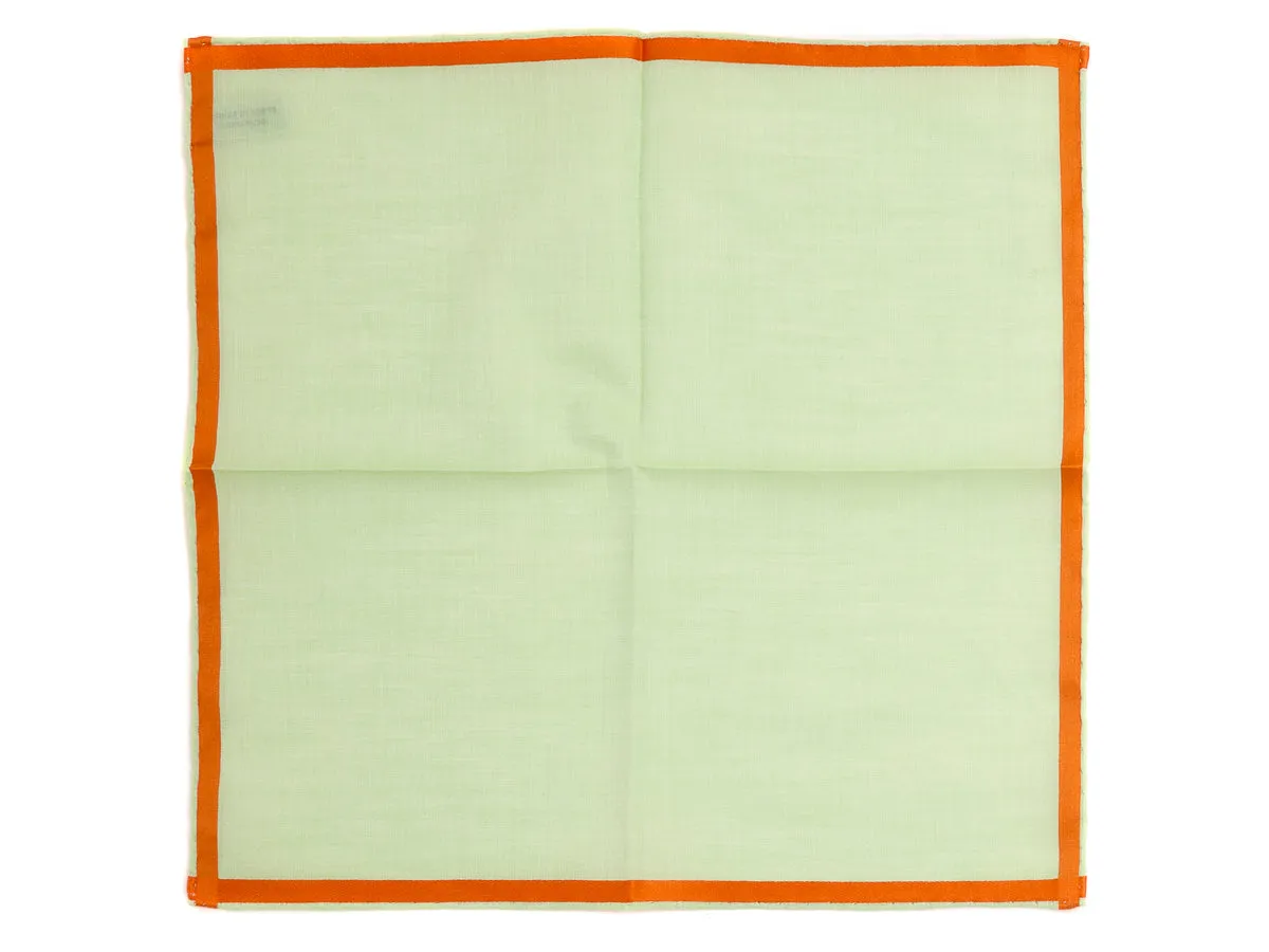 Green-Orange Amalfi Pocket Square