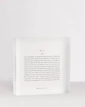 Grit — Mini Mantra Block