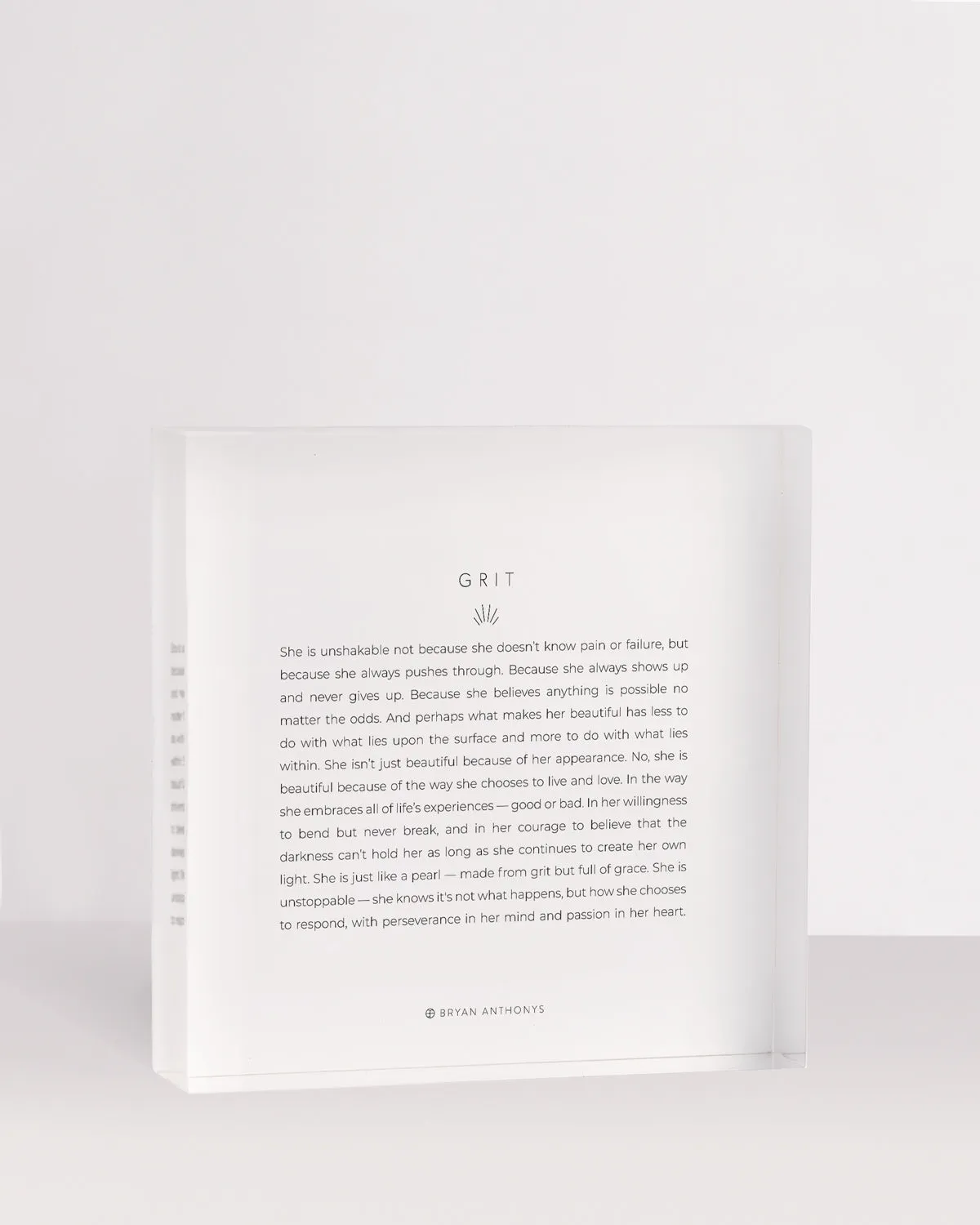 Grit — Mini Mantra Block