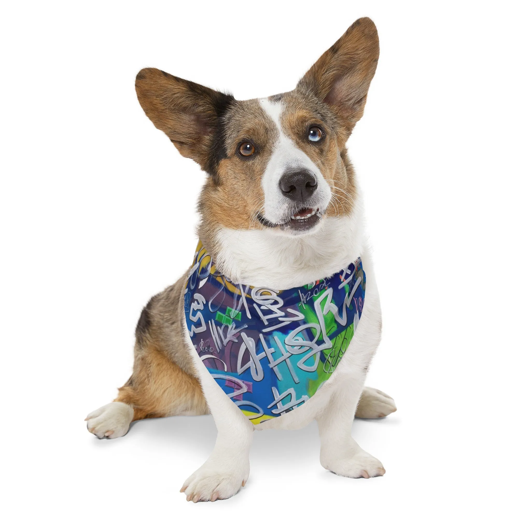 Hammond" "White Noise" - Pet Bandana Collar