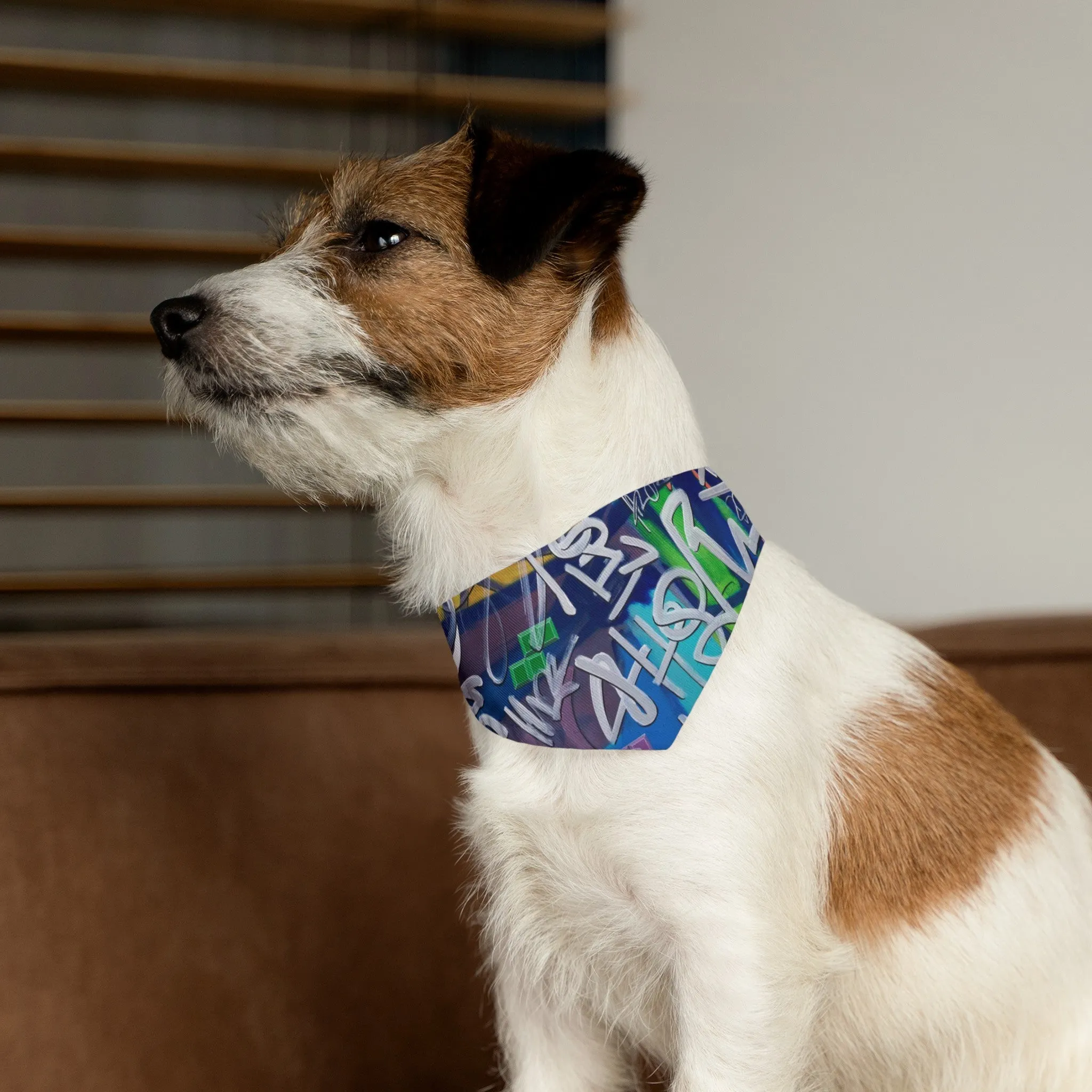 Hammond" "White Noise" - Pet Bandana Collar