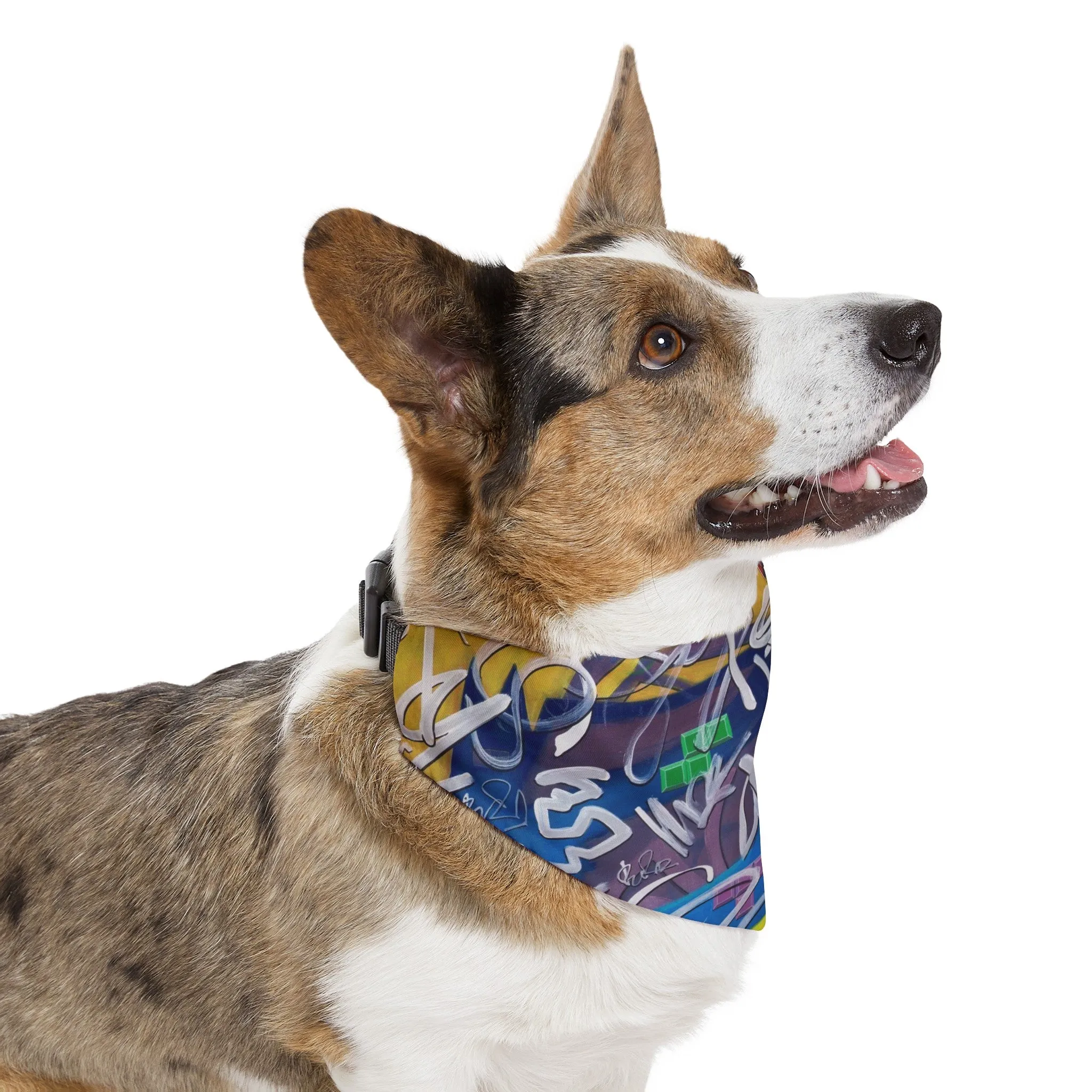 Hammond" "White Noise" - Pet Bandana Collar