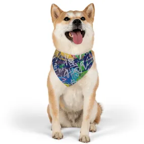 Hammond" "White Noise" - Pet Bandana Collar