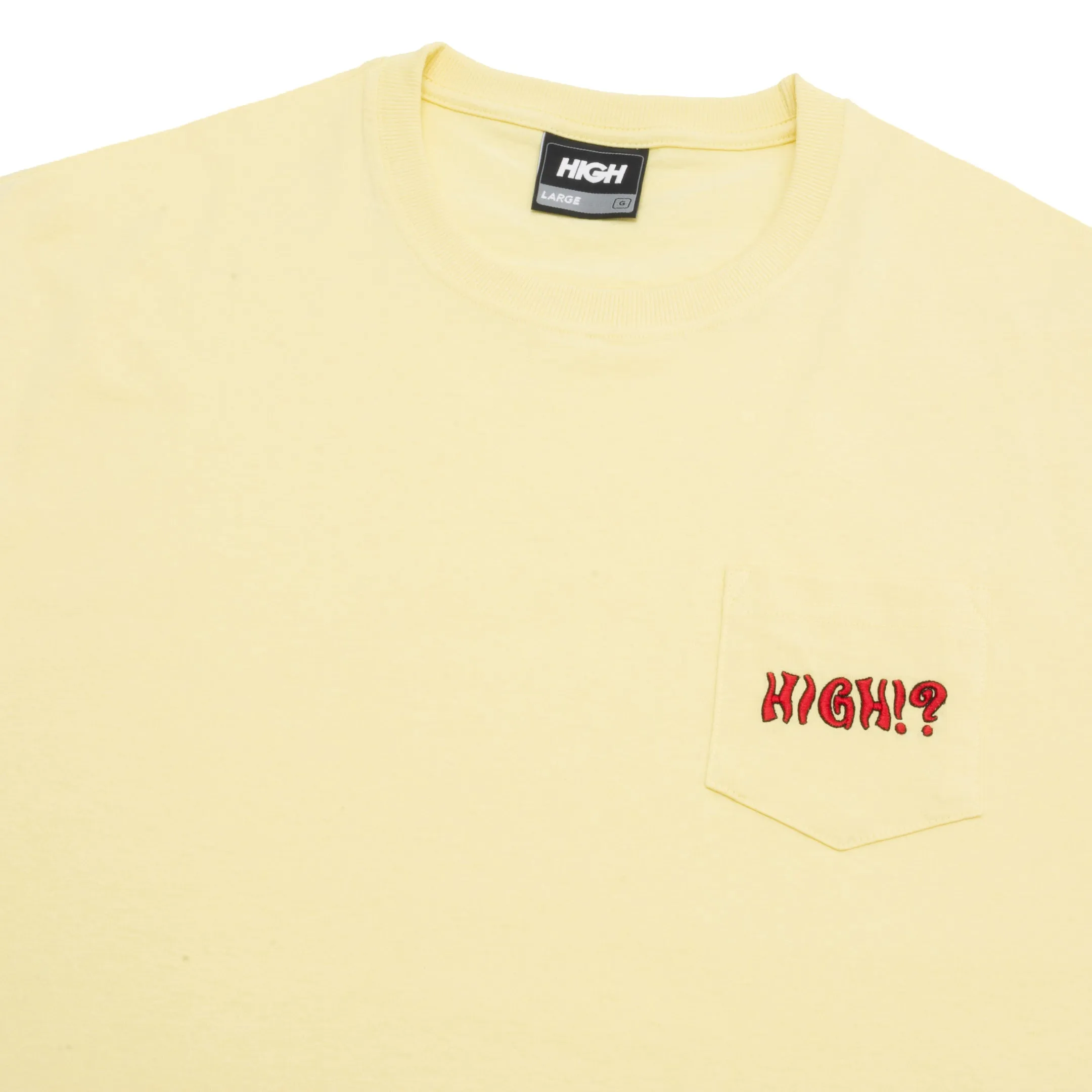 HIGH - Camiseta Pocket Confused "Soft Yellow"