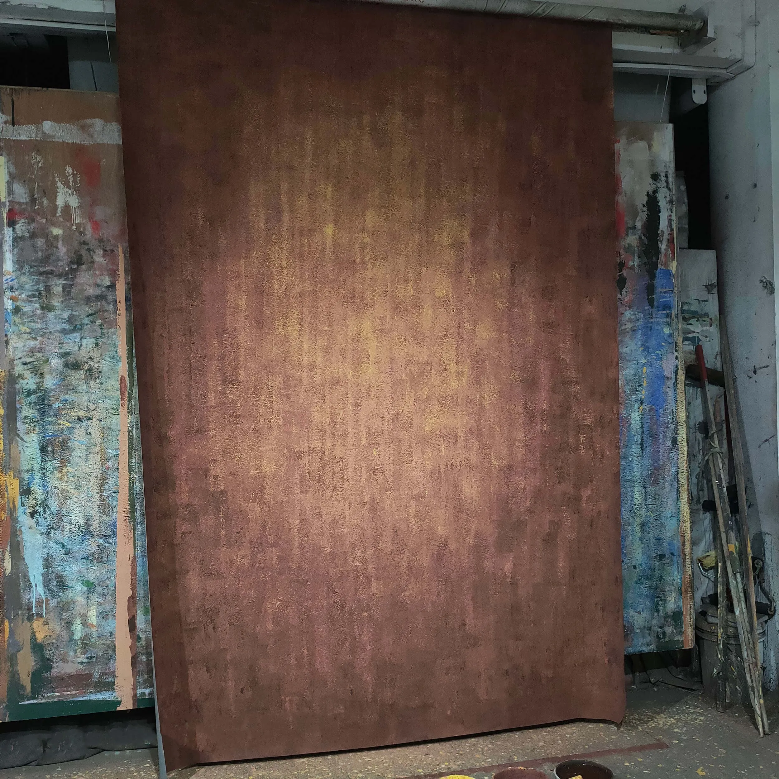 (HP-NS) 2 x 3m Unique Hand-Painted Backdrop Photoshoot (Rust)