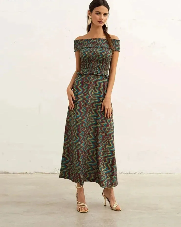 Irina - Off shoulder maxi dress