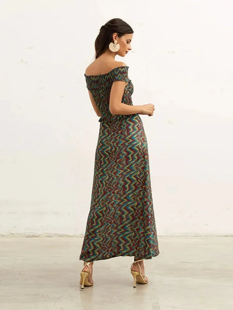 Irina - Off shoulder maxi dress