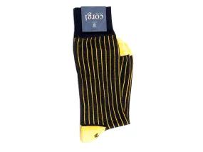 James Ribbed Socks Black