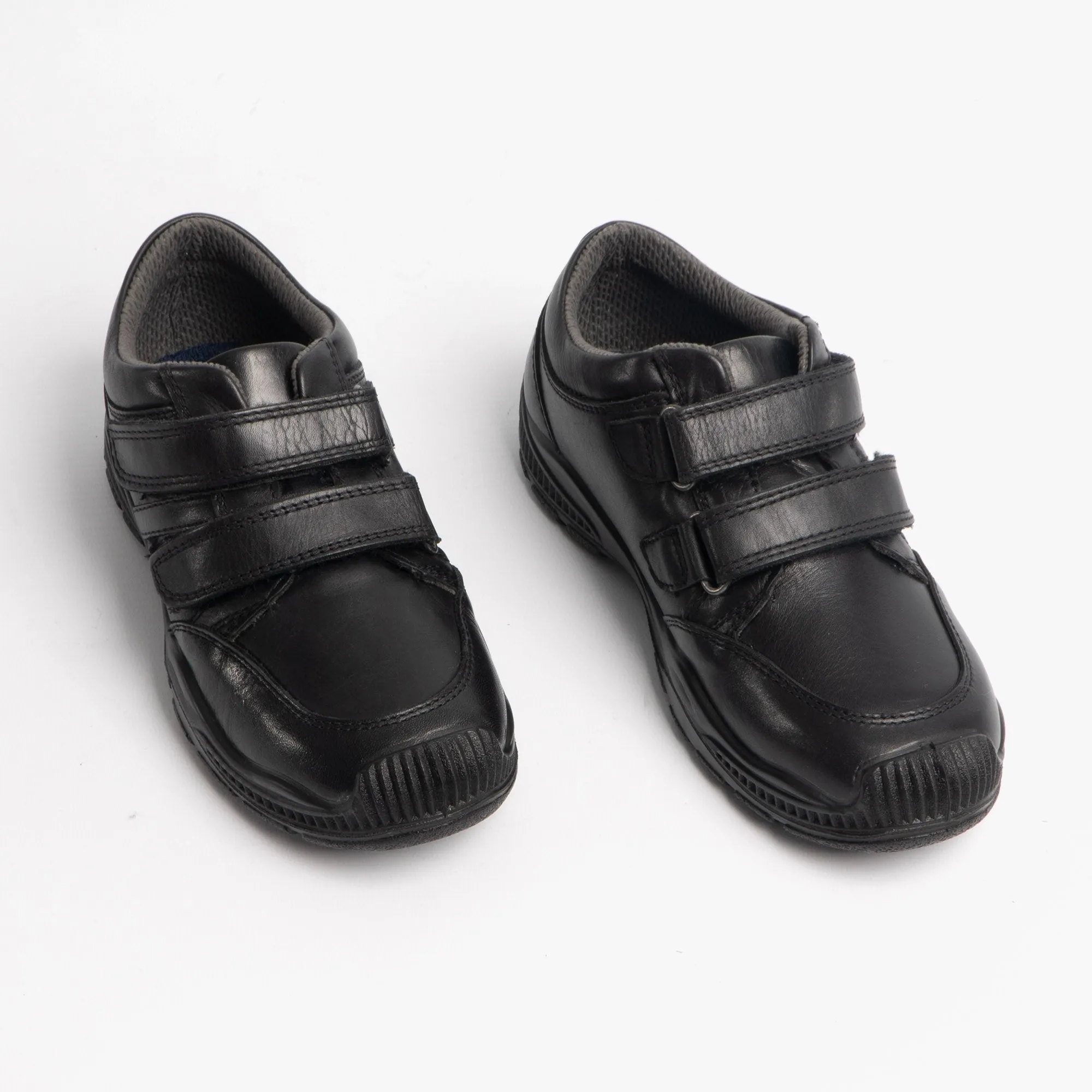 JEROME Boys Leather Toe Guard Shoes Black