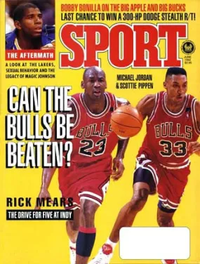 June 1992 Sport Cover (Michael Jordan, Scottie Pippen, Chicago Bulls)