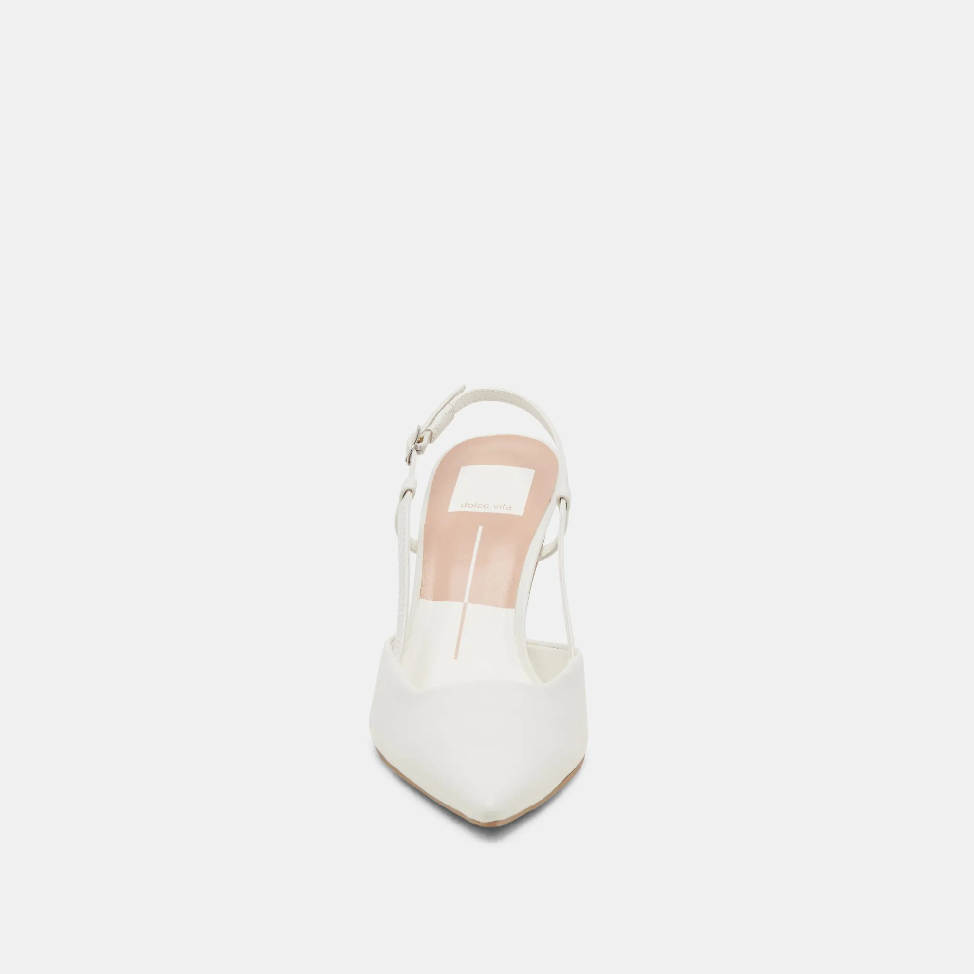 KIM HEELS WHITE LEATHER