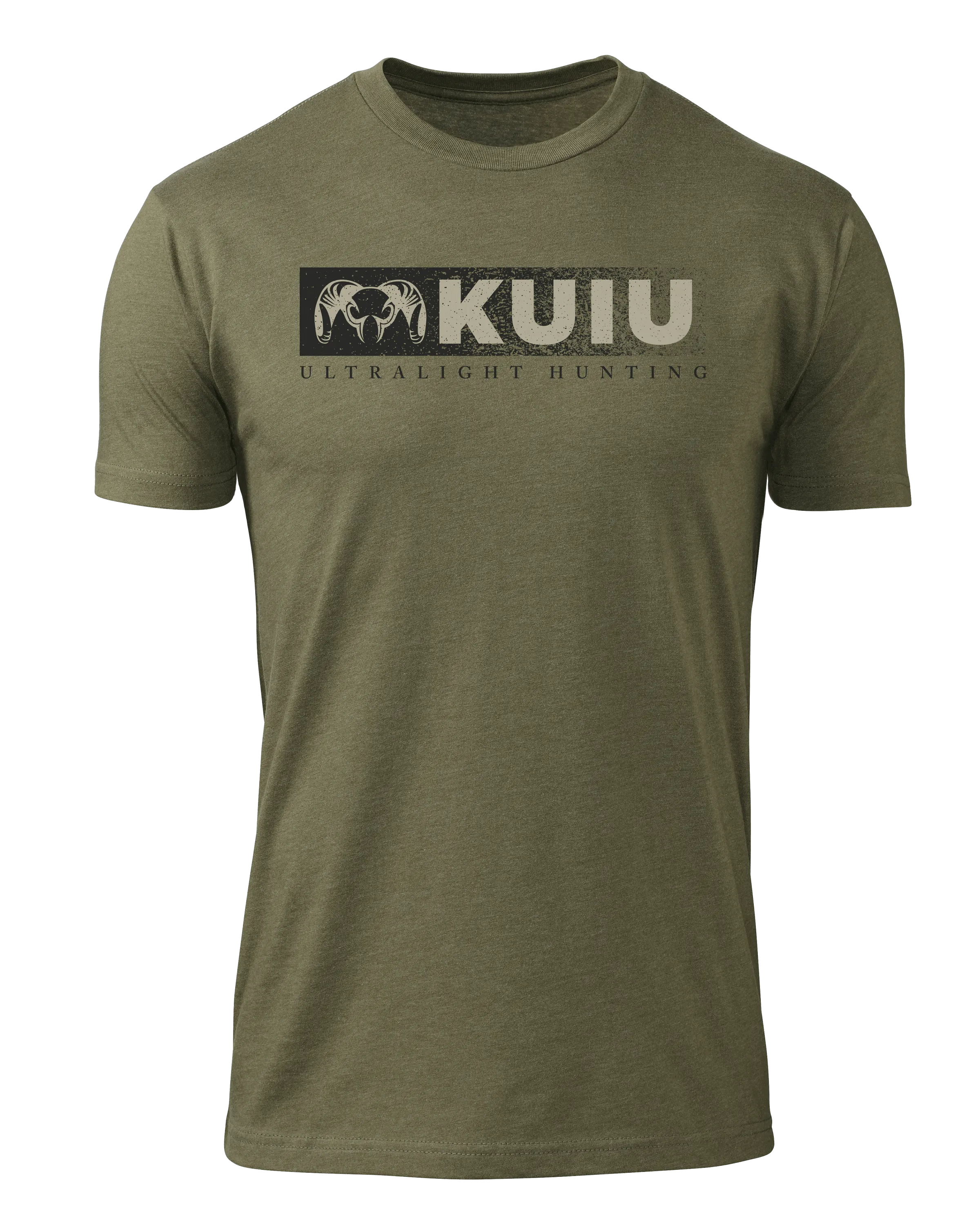 KUIU Distressed Logo T-Shirt | Military Green