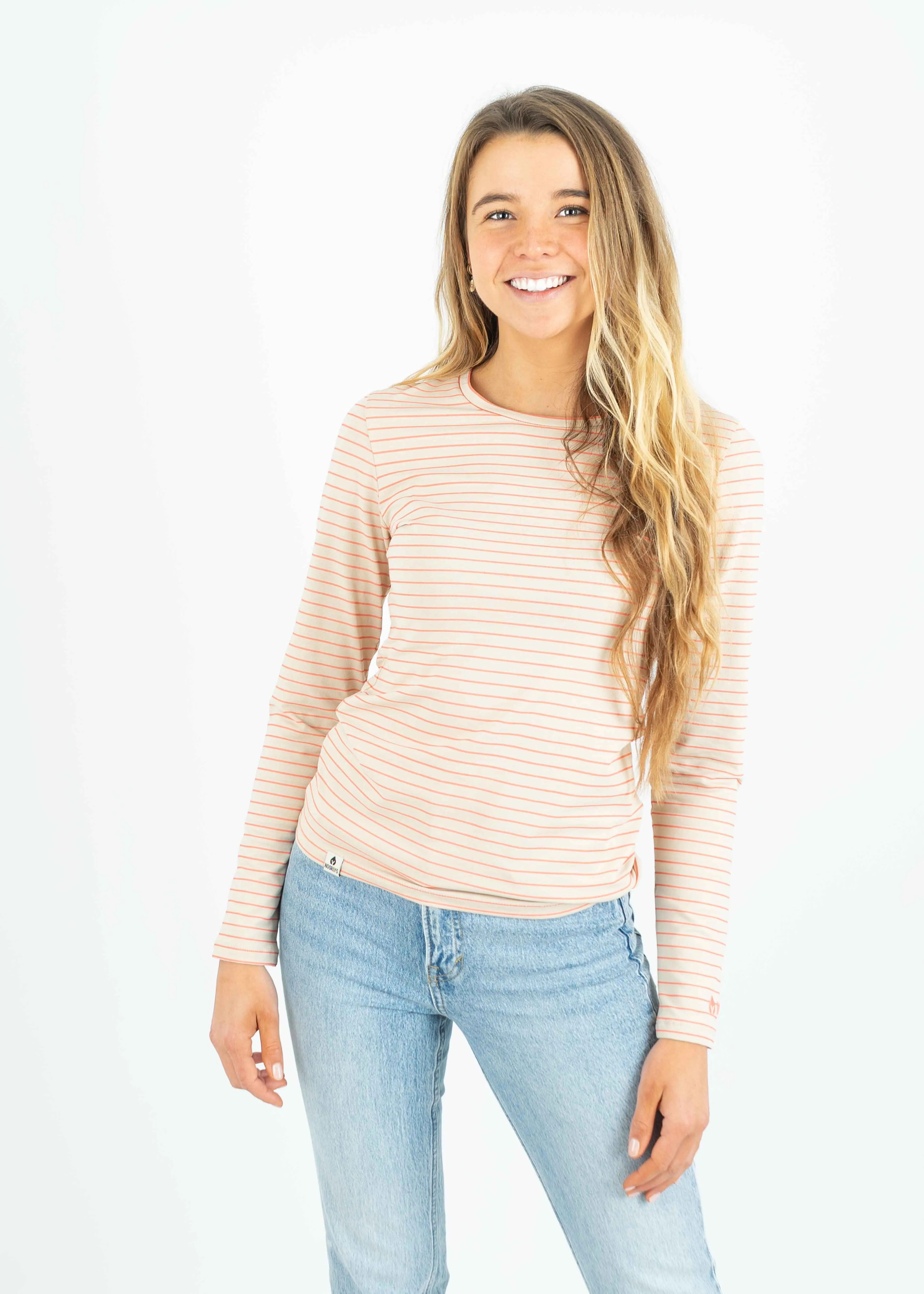 Longsleeve LINDA ShellPinkStriped