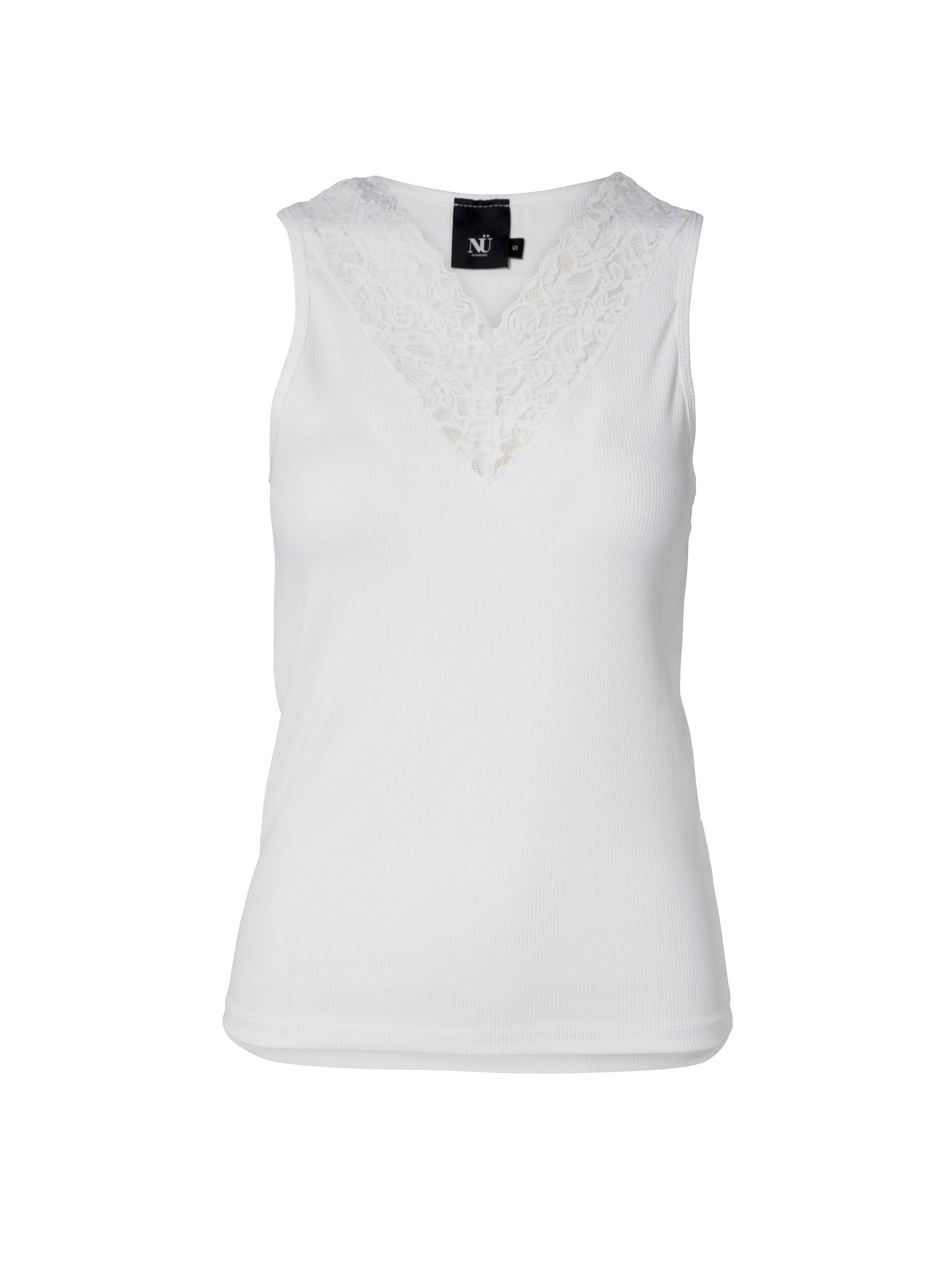 LUNA Spitzentop - Creme