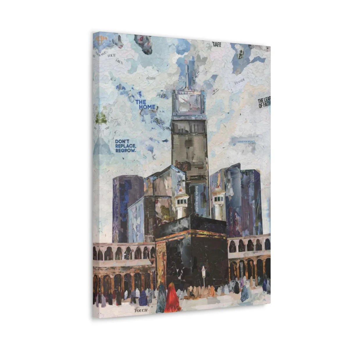 Makkah, Quality Canvas Wall Art Print, Ready to Hang Wall Art Home Decor