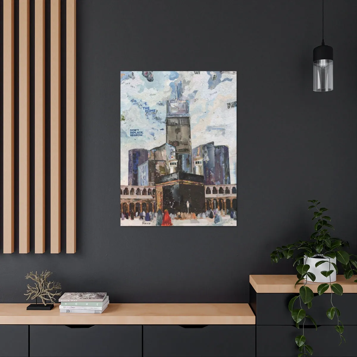 Makkah, Quality Canvas Wall Art Print, Ready to Hang Wall Art Home Decor