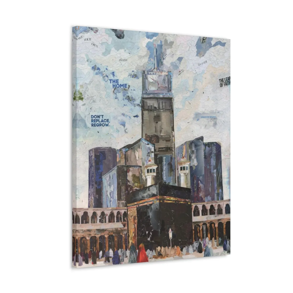 Makkah, Quality Canvas Wall Art Print, Ready to Hang Wall Art Home Decor