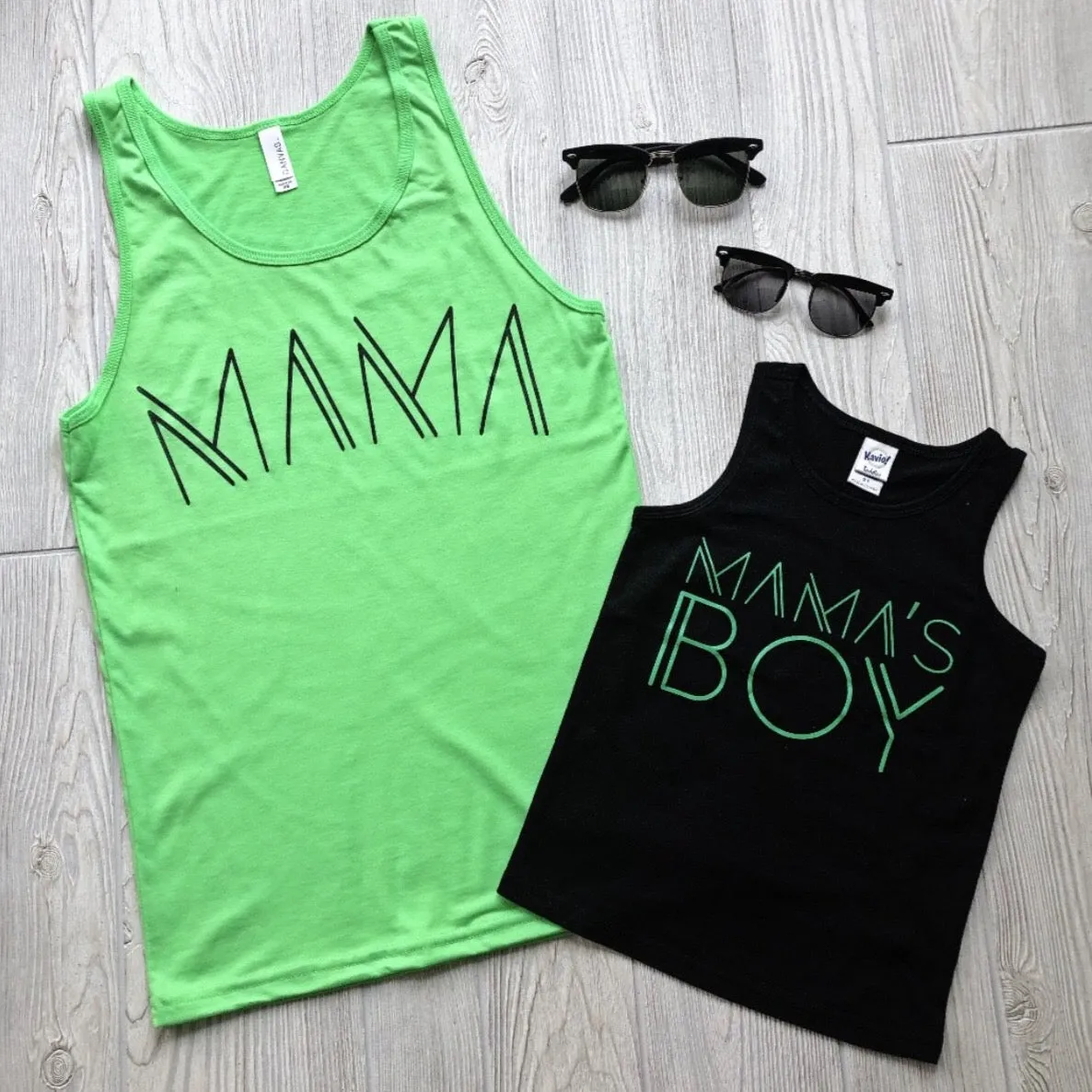 Mama Line • Lime Unisex Tank