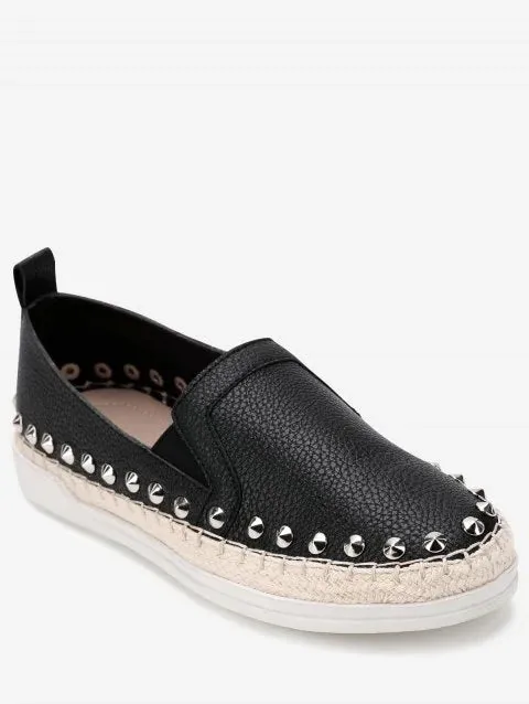 Marvelous Leather Round Toe Loafers Sneakers